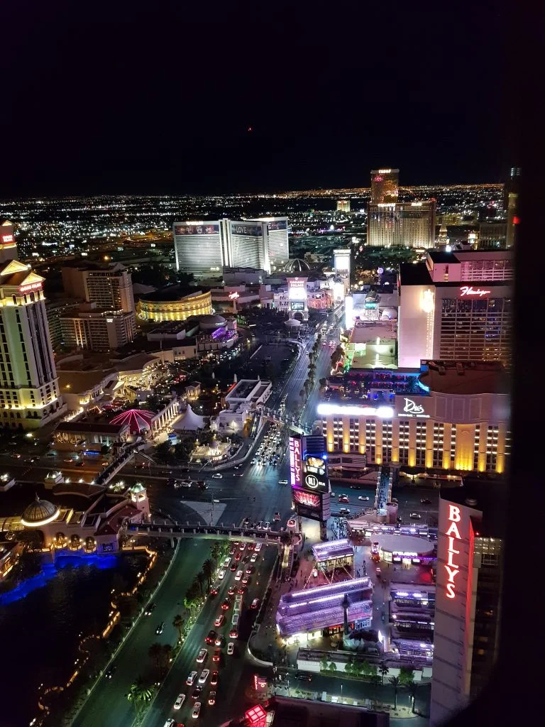 Vistas desde Torre Eiffel Las Vegas