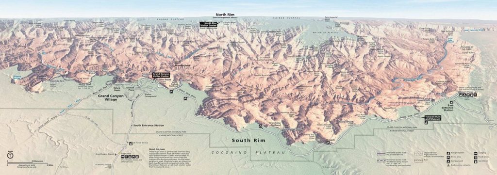 Mapa Gran Cañón